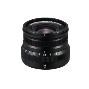 FUJINON XF 16mm F2.8 WR Black Archivbild