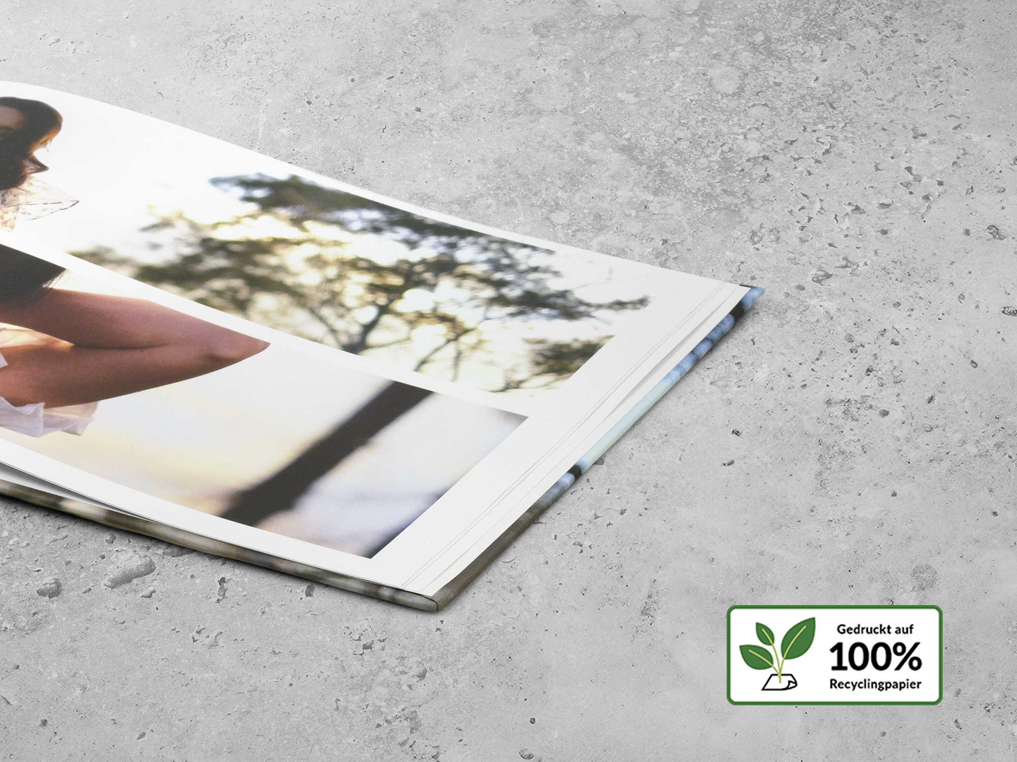 DETAILS Fotobuecher DD NAT Papier Recyclingpapier